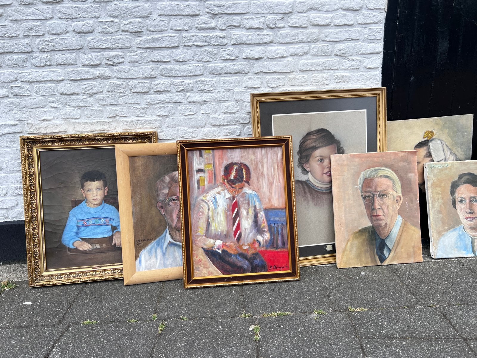 15 verschillende portretten leuk voor café of restaurant, Ophalen of Verzenden