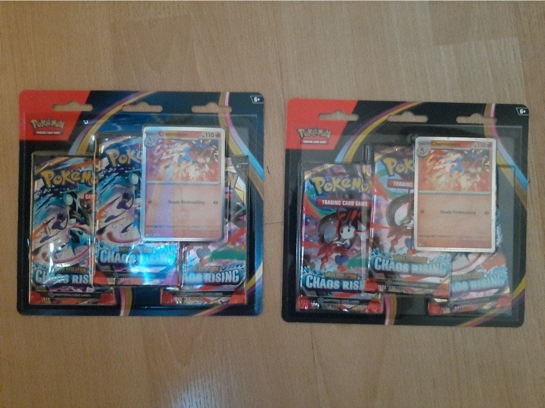Pokemon chaos rising 3 pack blister 2 stuks, Ophalen, Nieuw