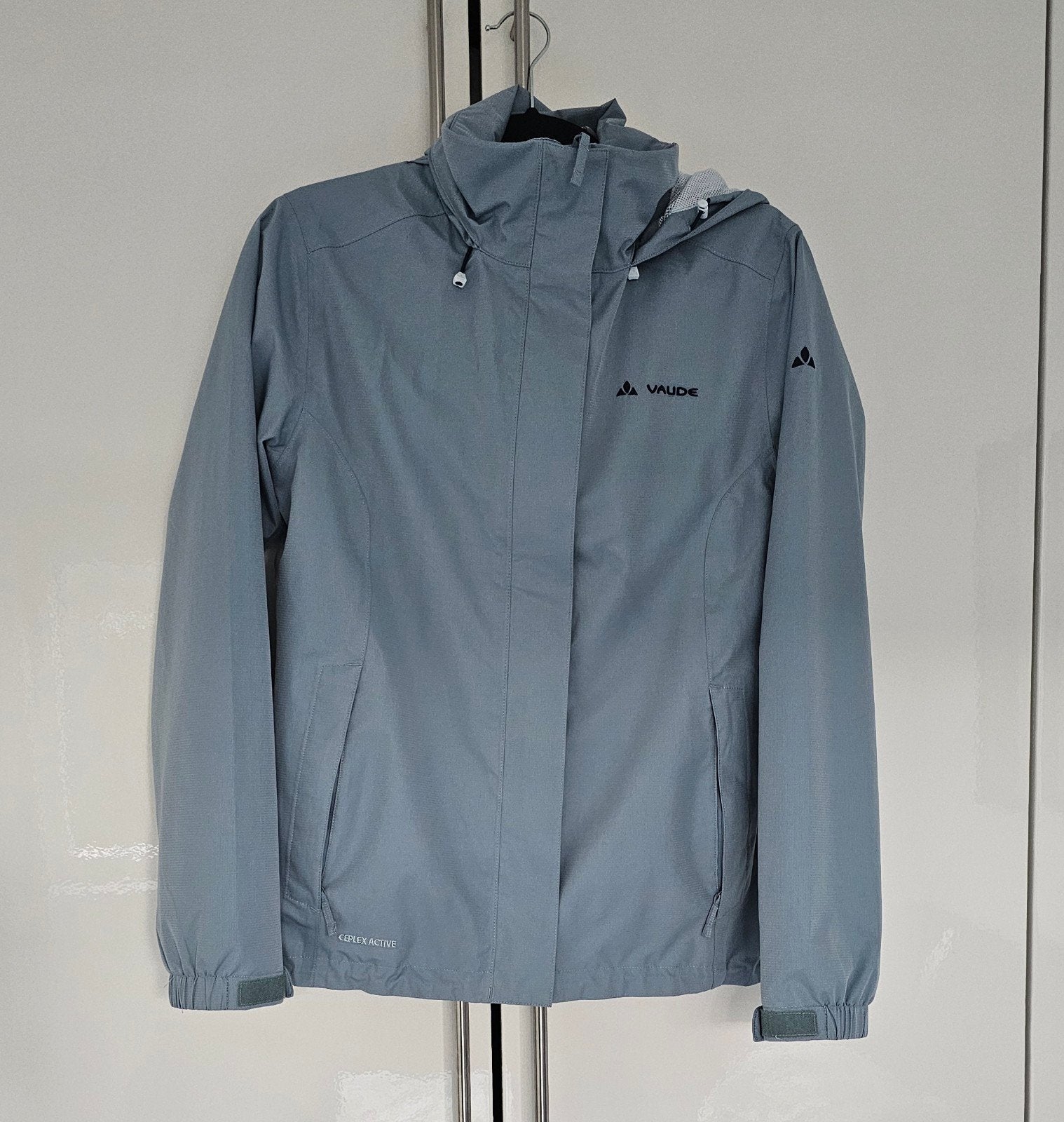 Vaude regenjas dames maat 36/XS, Ophalen, Blauw, Zo goed als nieuw, Vaude