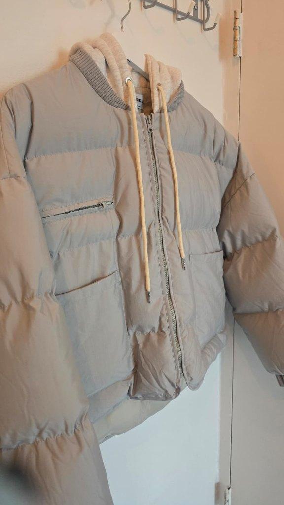 Gewatteerde pufferjas met capuchon | M Playground Korea, Maat 38/40 (M), Ophalen of Verzenden, Zo goed als nieuw, M Playground Korea