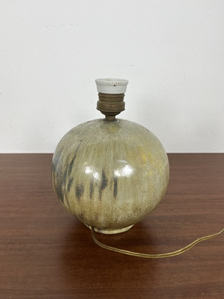 Antieke kleine Franse tafellamp van keramiek ,jaren 1930, Huis en Inrichting, Lampen | Tafellampen, Ophalen of Verzenden, Keramiek