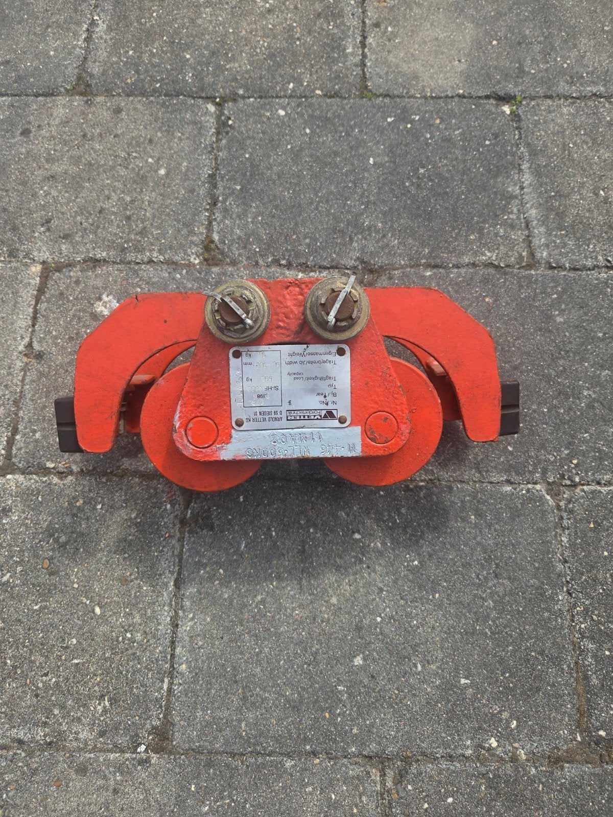 Vetter Hefwerktuig Loopkat 500kg - Handmatig, Ophalen of Verzenden, Gebruikt, Handmatig