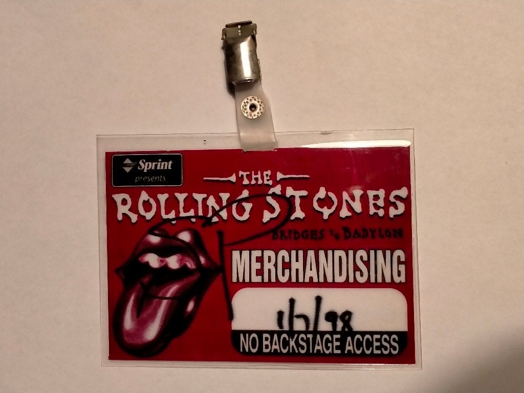 The Rolling Stones Bridges to Babylon pas pasje kaart, Ophalen of Verzenden, Gebruikt, Overige typen