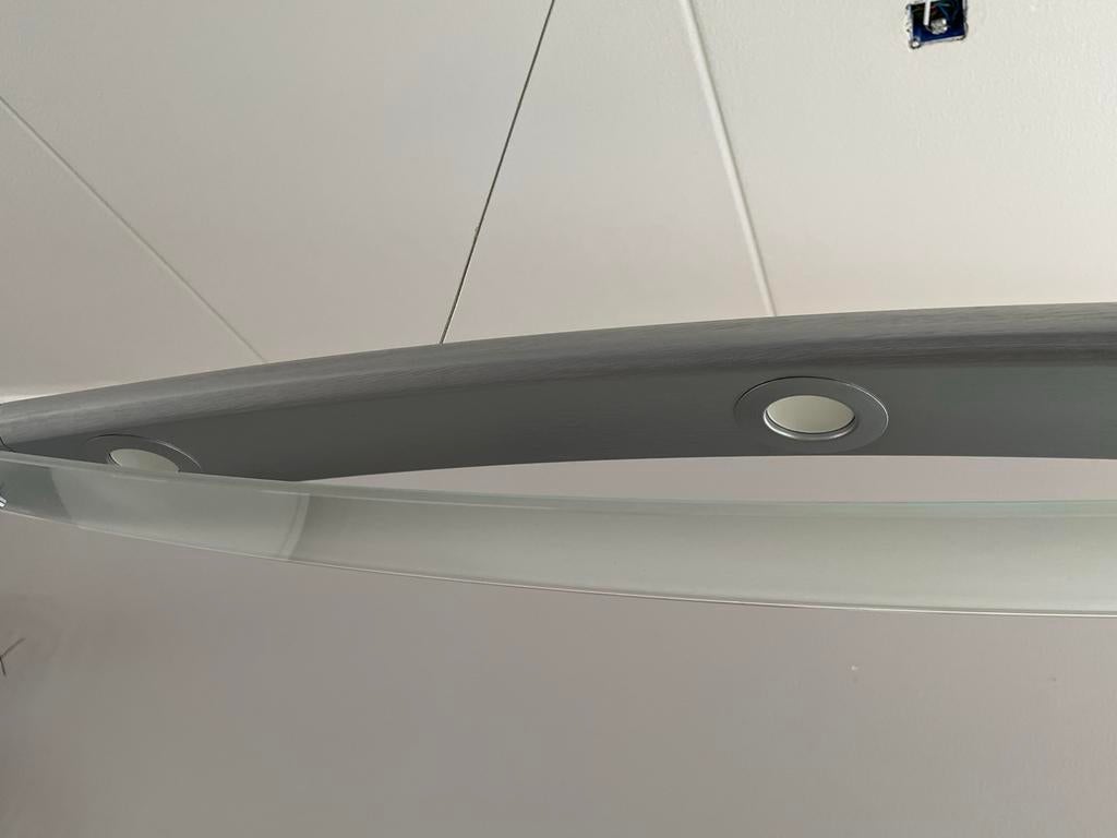 Moderne strakke dimbare ledlamp, Ophalen, Gebruikt, Metaal, 75 cm of meer