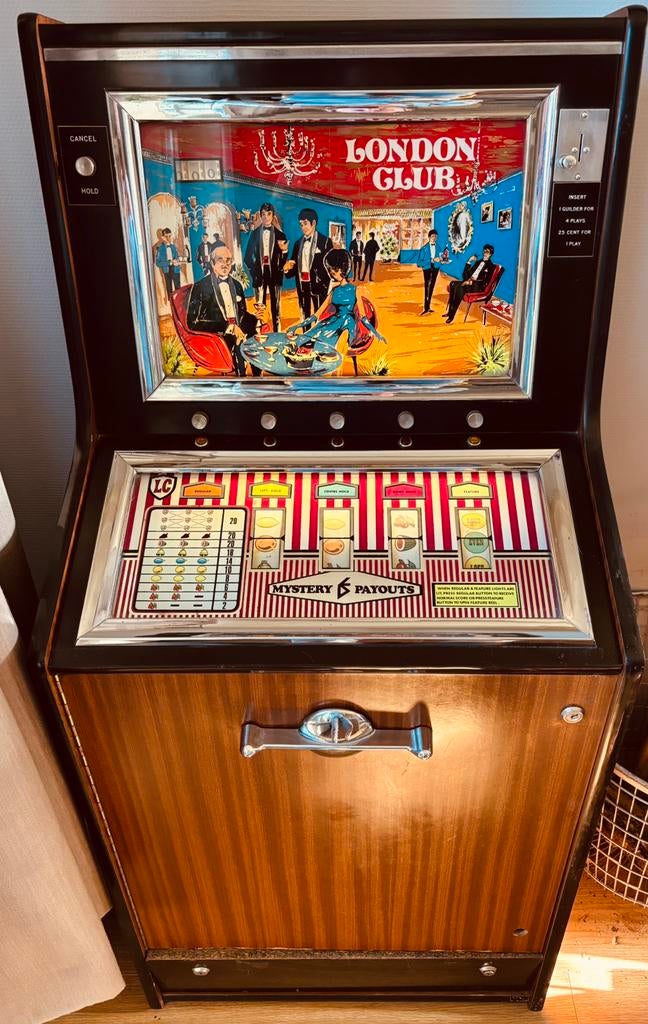Vintage London Club fruitautomaat - Werkt op guldens, Gulden, Ophalen, Gebruikt