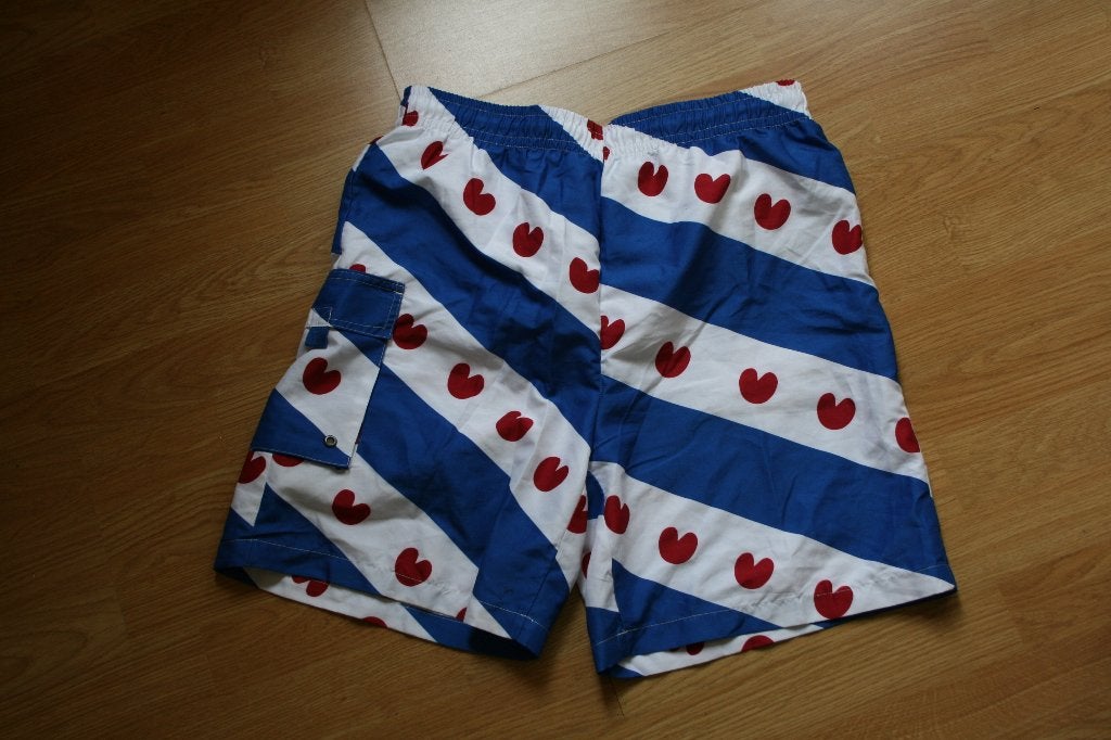 Zwemshort, Friese print, maat L, Maat 52/54 (L), Blauw, Ophalen of Verzenden, Rebalife