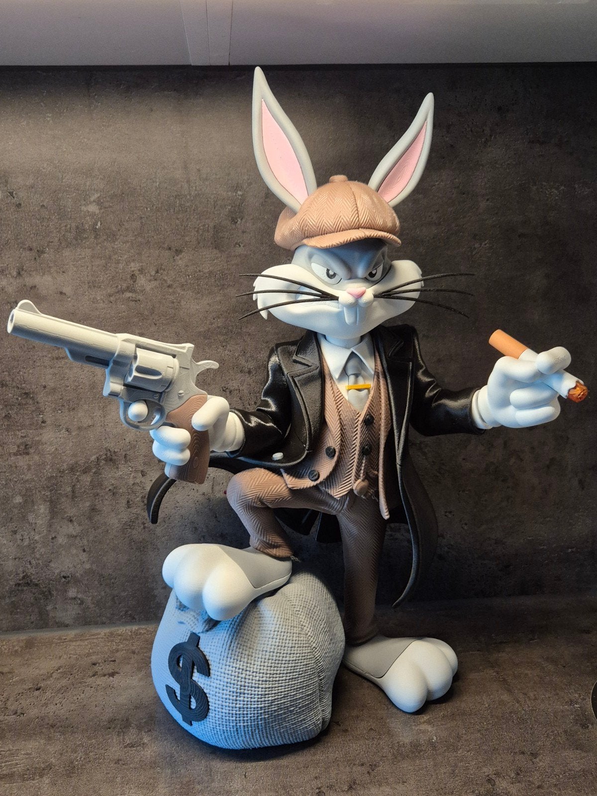 Bugs Bunny in peaky blinders style, Ophalen, Overige figuren, Nieuw, Beeldje of Figuurtje