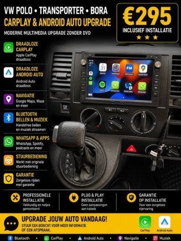Volkswagen Polo/Transporter/Bora CarPlay Android Auto, Ophalen of Verzenden, Nieuw