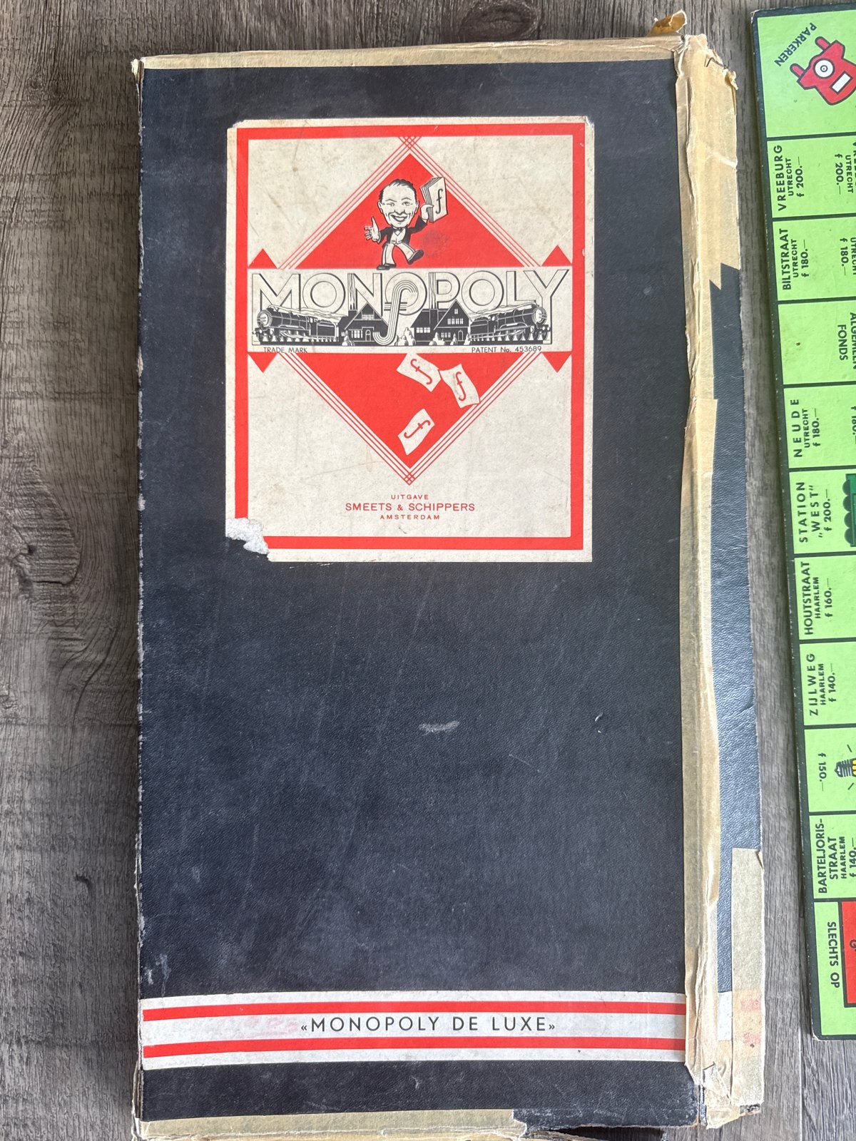 Monopoly De Luxe - Oude Nederlandse Uitgave (Jaren '30), Hobby en Vrije tijd, Gezelschapsspellen | Bordspellen, Drie of vier spelers