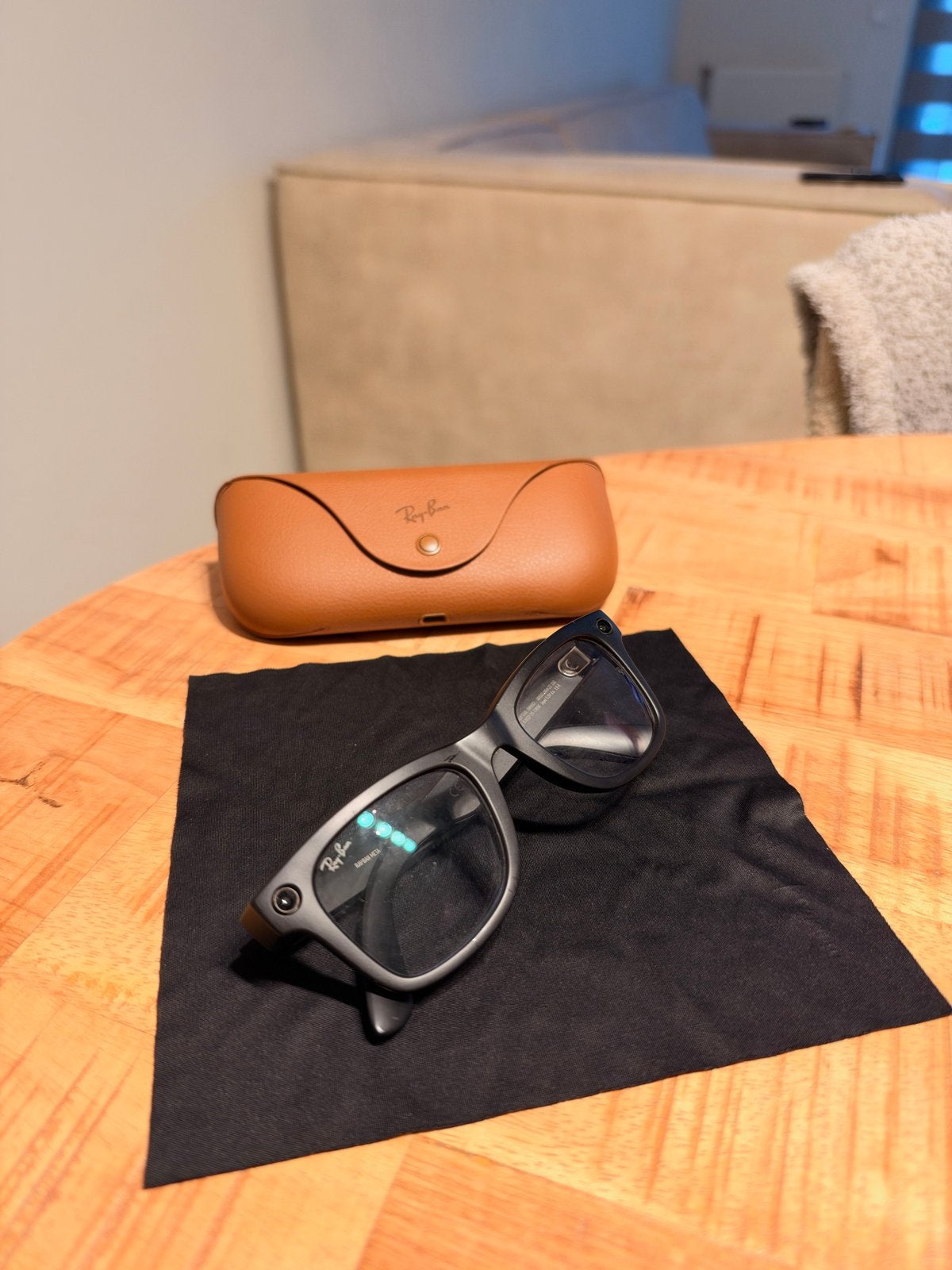 Ray-Ban Meta – Zwart – Transitions glazen ️, Zwart, Ophalen of Verzenden, Zo goed als nieuw, Ray-Ban