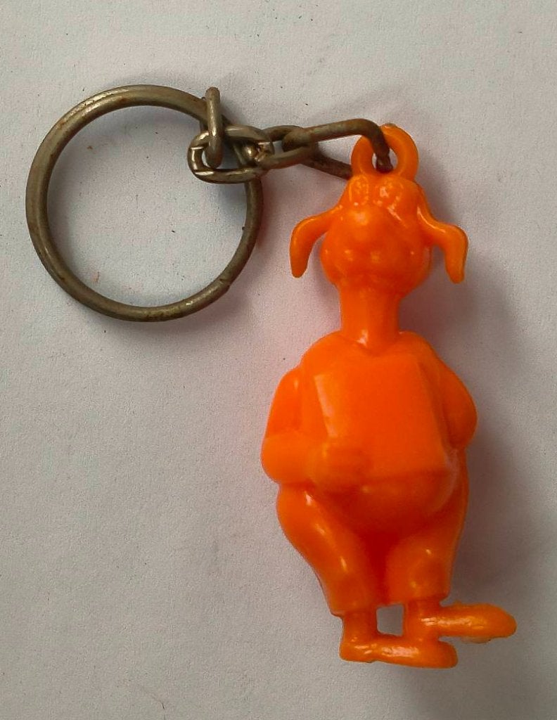 Vitella hond sleutelhanger (oranje), Ophalen of Verzenden, Zo goed als nieuw, Knuffel of Figuurtje
