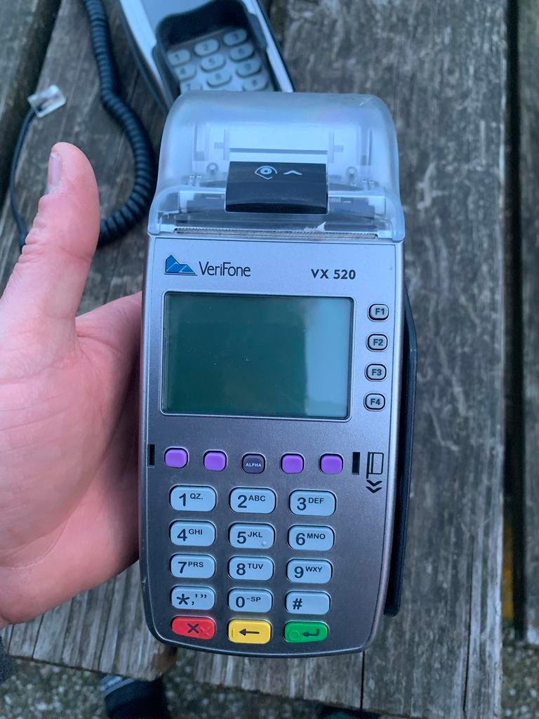 VeriFone VX 520 Betaalautomaat - Gebruikt, Verzamelen, Elektronische Apparatuur, Overige typen, Ophalen of Verzenden