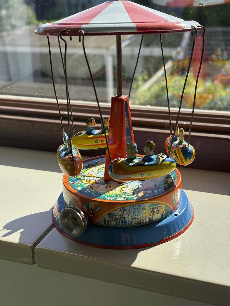 Stoommachine speelgoed wilesco draaimolen, Ophalen of Verzenden