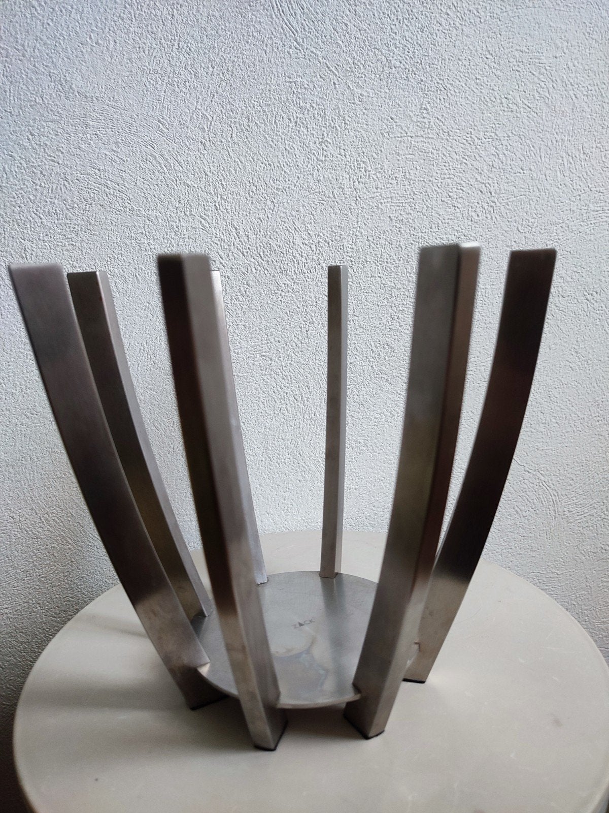 Zack Moderne RVS fruitschaal / decoratieve schaal, Antiek en Kunst, Ophalen of Verzenden