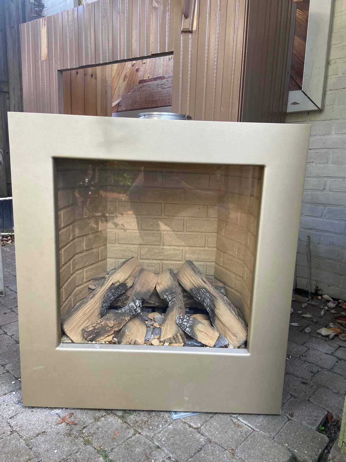DRU AVANTO Gaskachel, Huis en Inrichting, Haarden, Ophalen, Gebruikt, Inbouwhaard, Gashaard