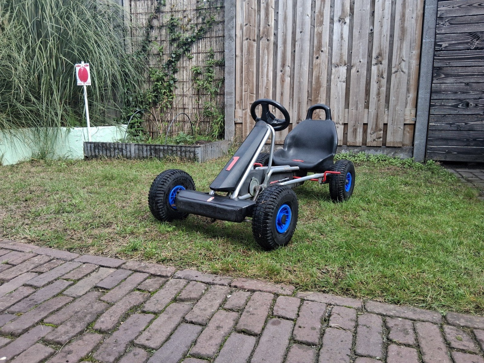 Puky F 600L skelter - Zilver/Zwart met blauwe velgen, Kinderen en Baby's, Ophalen, Gebruikt, Overige merken