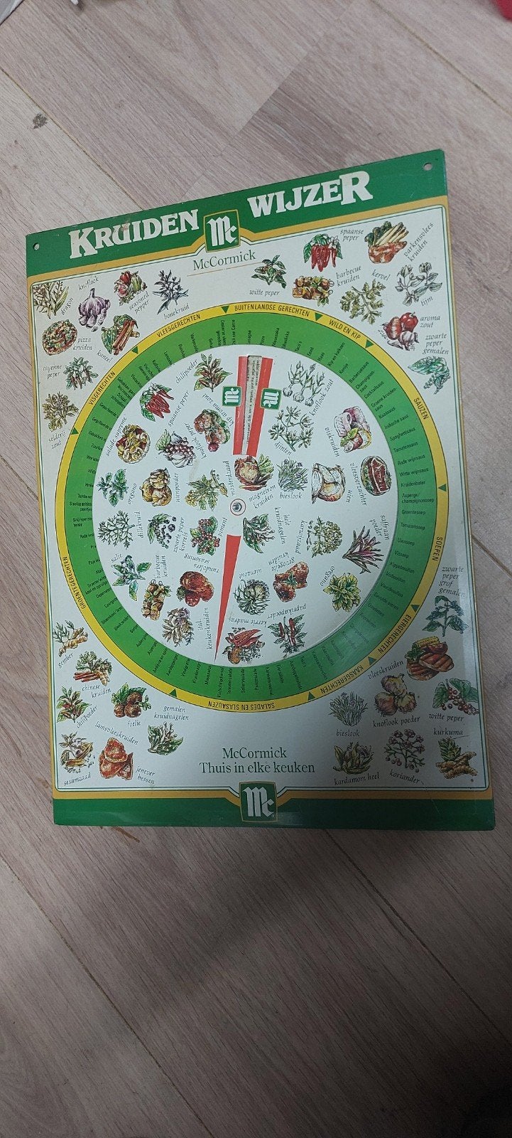 McCormick Kruidenwijzer - Vintage Keukenhulp, Ophalen of Verzenden