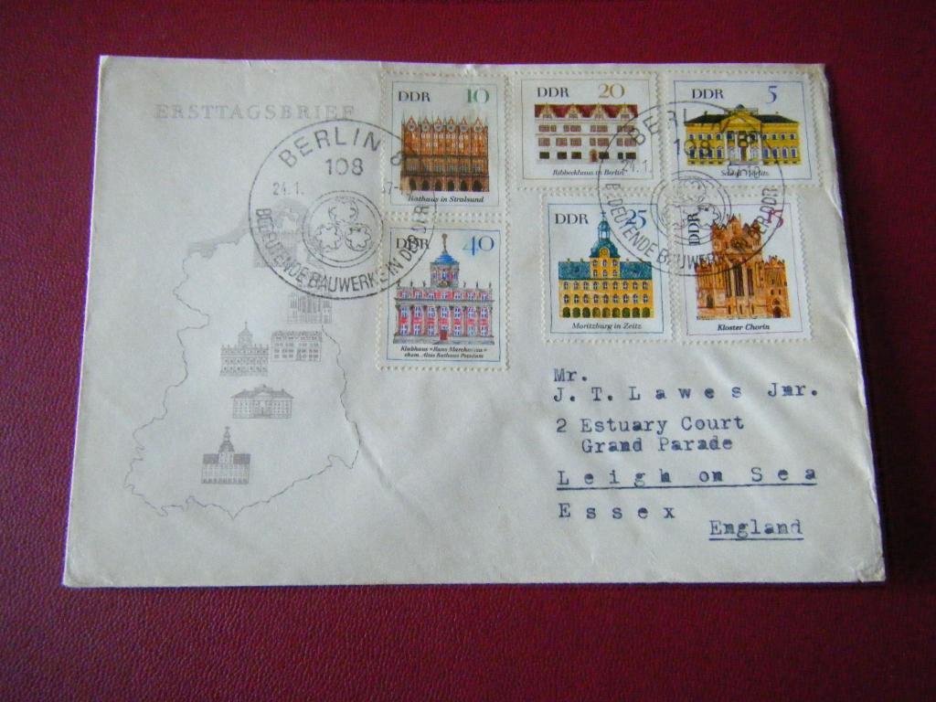 B38 - Duitsland / DDR - Envelop - 6, Postzegels en Munten, Brieven en Enveloppen | Buitenland, Ophalen of Verzenden, Envelop