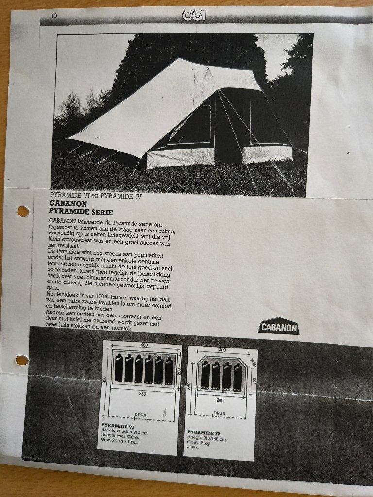 Pyramide tent, Caravans en Kamperen, Tenten, Ophalen, Gebruikt, Tot en met 6