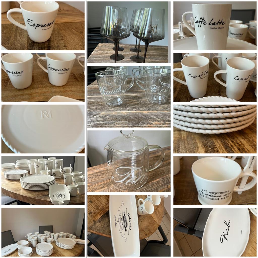 Rivièra Maison Servies Compleet, Ophalen, Zo goed als nieuw, Overige stijlen, Porselein
