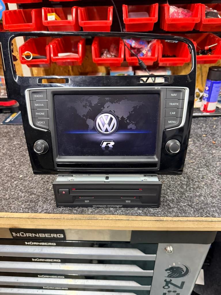 VW MIB2 Navi Harman CarPlay Unlocked Origineel MK7R Dynaudio, 06 - 18 39 51 60, Ophalen of Verzenden, Zo goed als nieuw, Harman Automortive