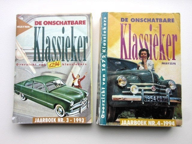 2 ontschatbare klassieker boeken 93-94 auto catalogus autos, Ophalen of Verzenden, Gelezen, Algemeen