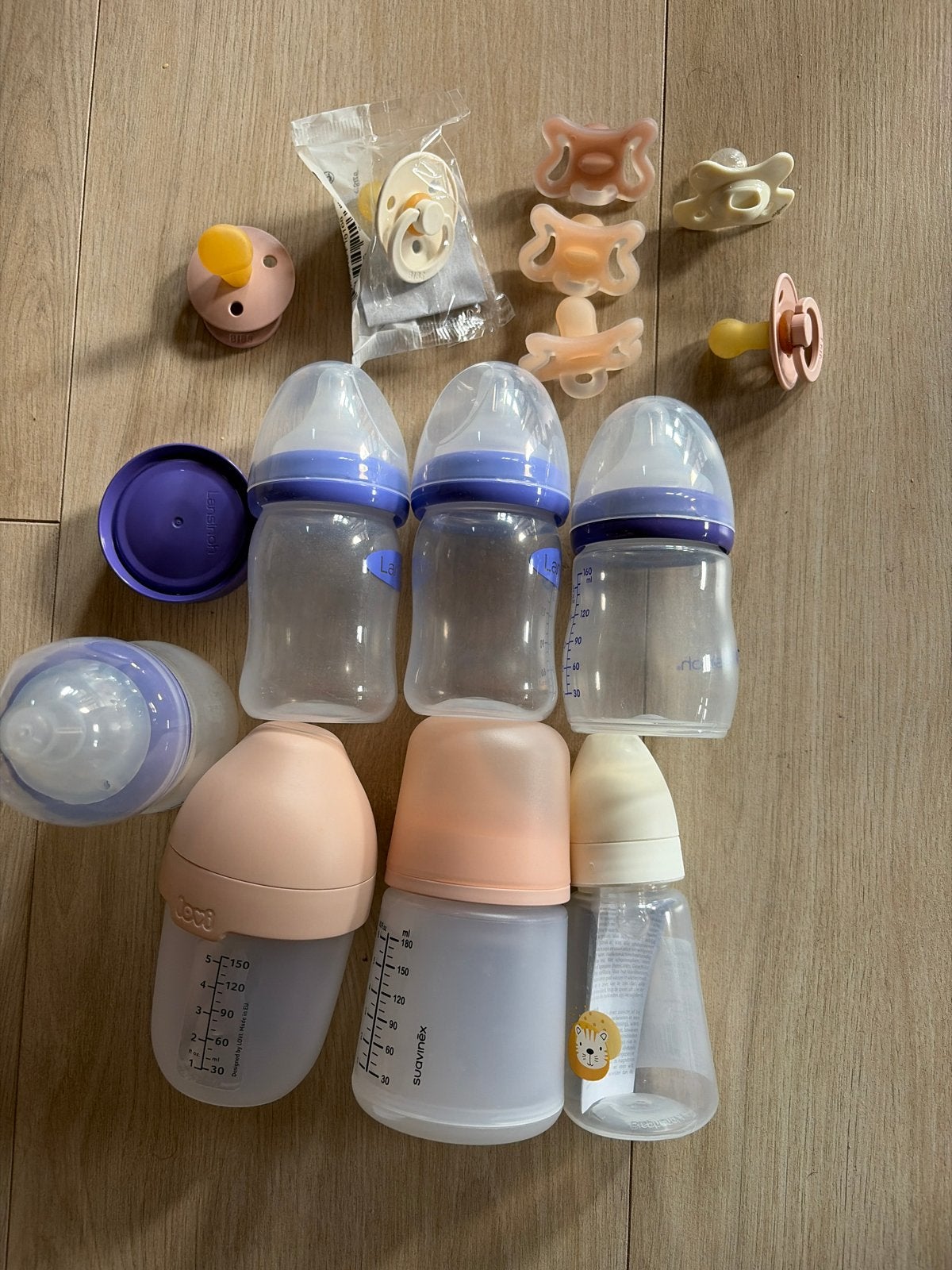 Flessen en fopspenen set - Lansinoh, Difrax, Suavinex, Bibs, Ophalen, Gebruikt
