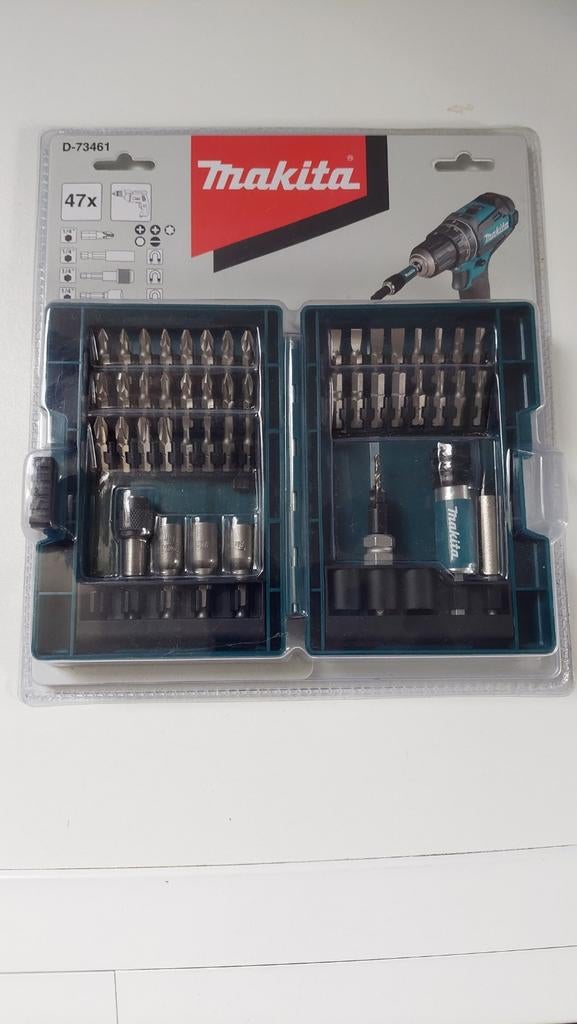 Nieuwe Makita 47-delige bitset D-73461, Ophalen of Verzenden, Nieuw, Boor- en Schroefmachine