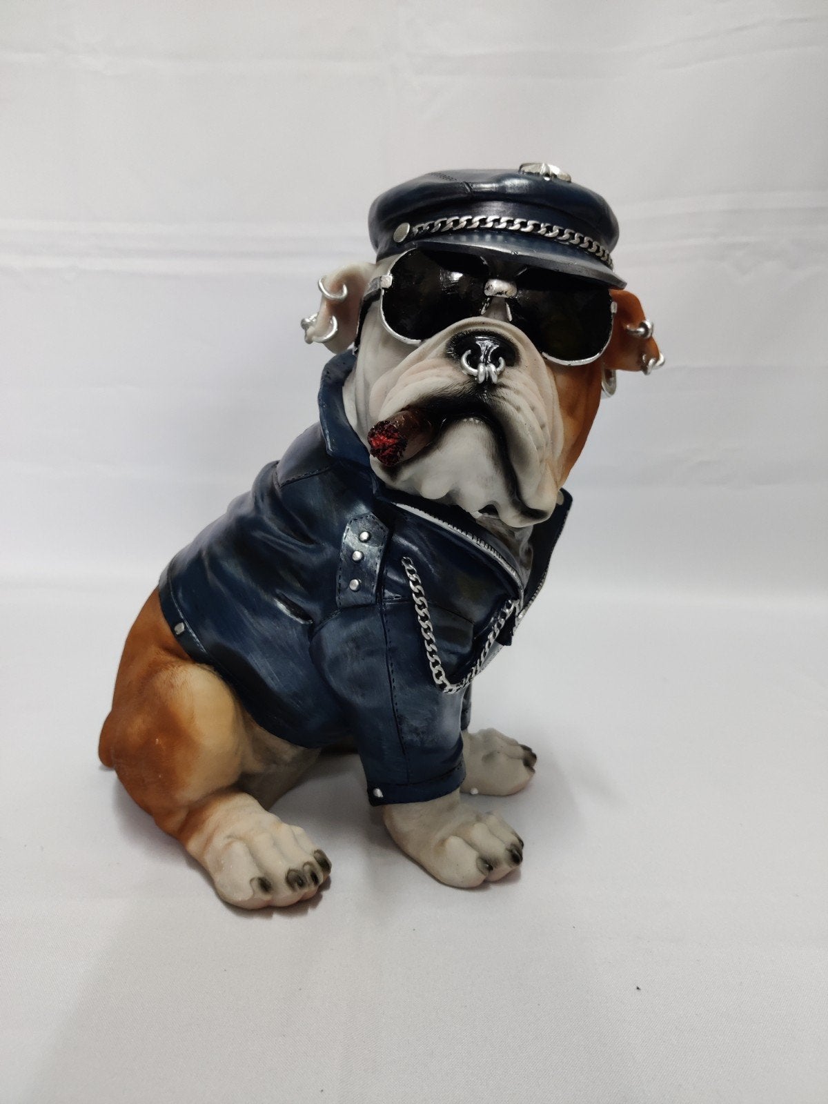 Engelse bulldog, biker, YMCA, Biker dog, Verzamelen, Ophalen of Verzenden, Nieuw, Dier