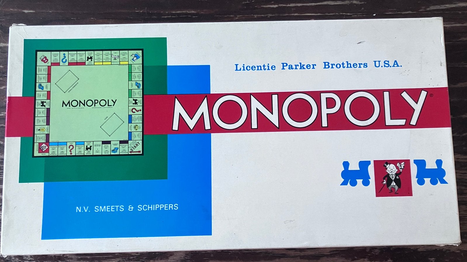 Monopoly Nederlandse versie Smeets & Schippers, Hobby en Vrije tijd, Vijf spelers of meer, Ophalen of Verzenden, Gebruikt