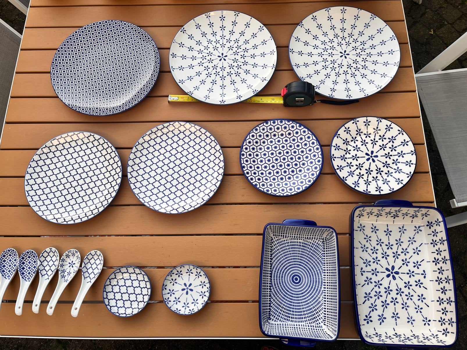 Xenos, blauw wit servies, Ophalen, Zo goed als nieuw, Bord(en), Overige stijlen