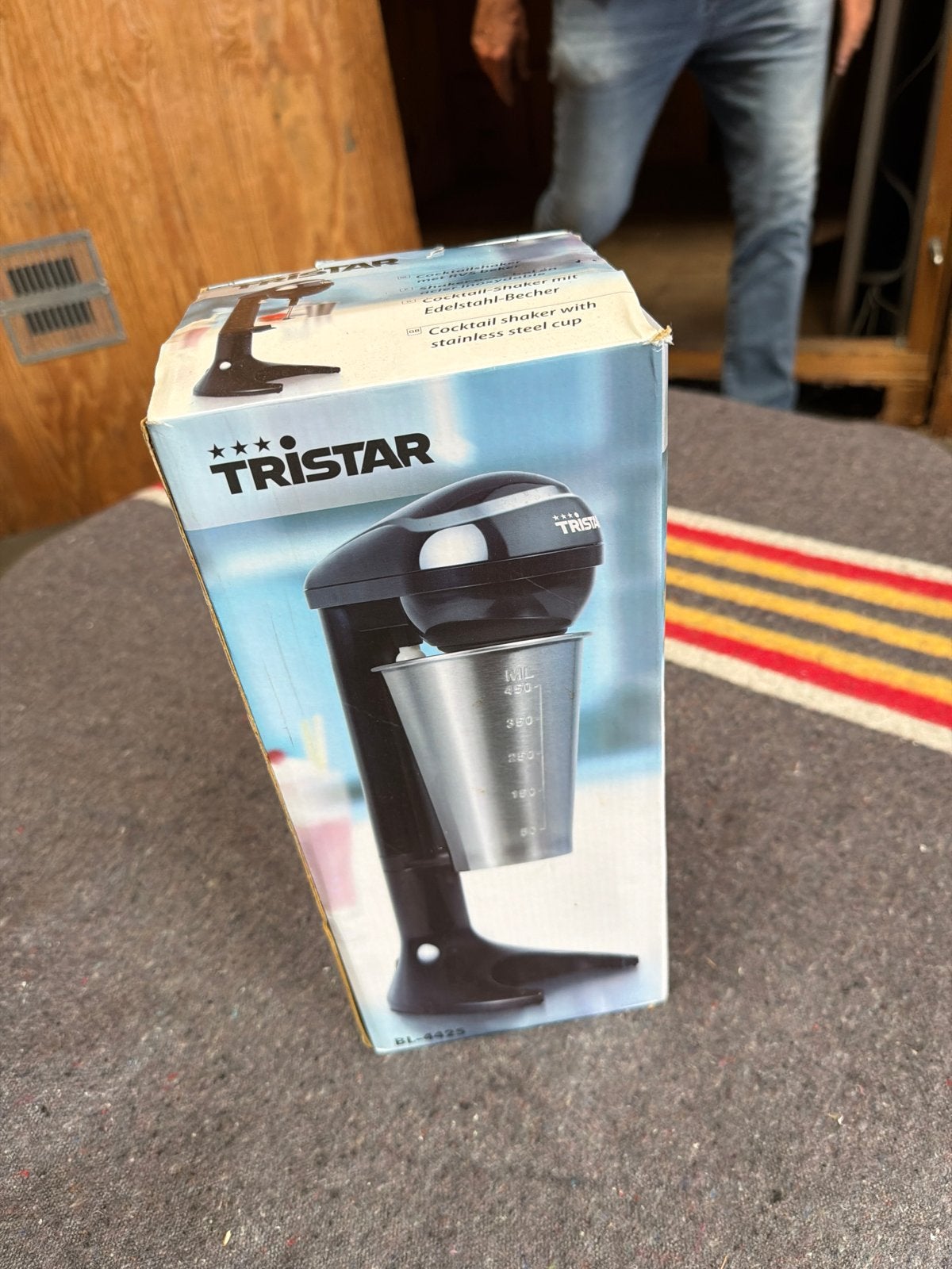 Tristar Cocktail Shaker met RVS Beker - Nieuw in doos, Minder dan 1 liter, Ophalen, Nieuw, 1 snelheid