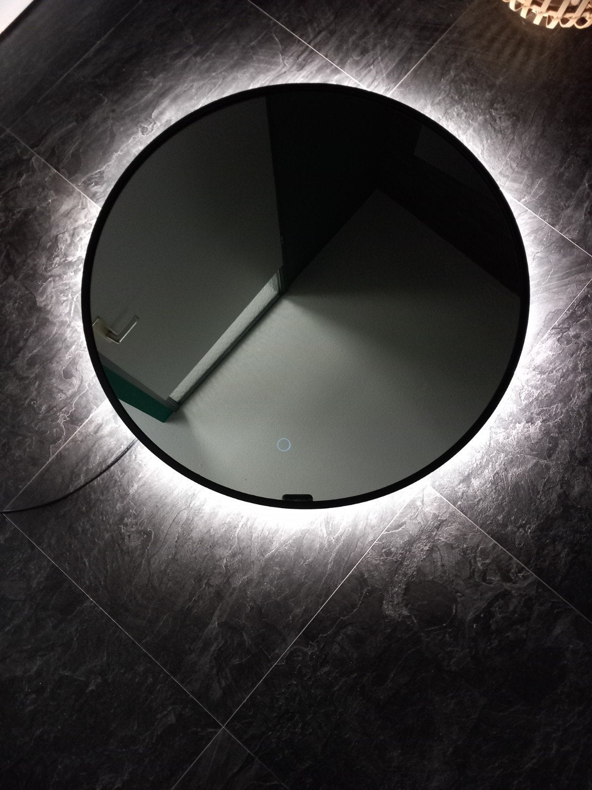 Badkamerspiegel dimbaar led verlichting met verwarming., Ophalen, Rechthoekig, Minder dan 100 cm
