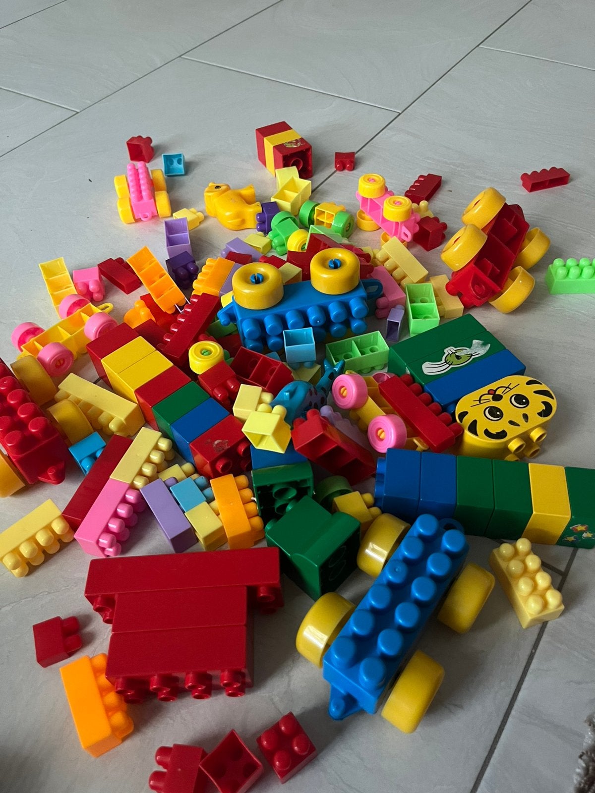 Plastic legos, Ophalen, Zo goed als nieuw