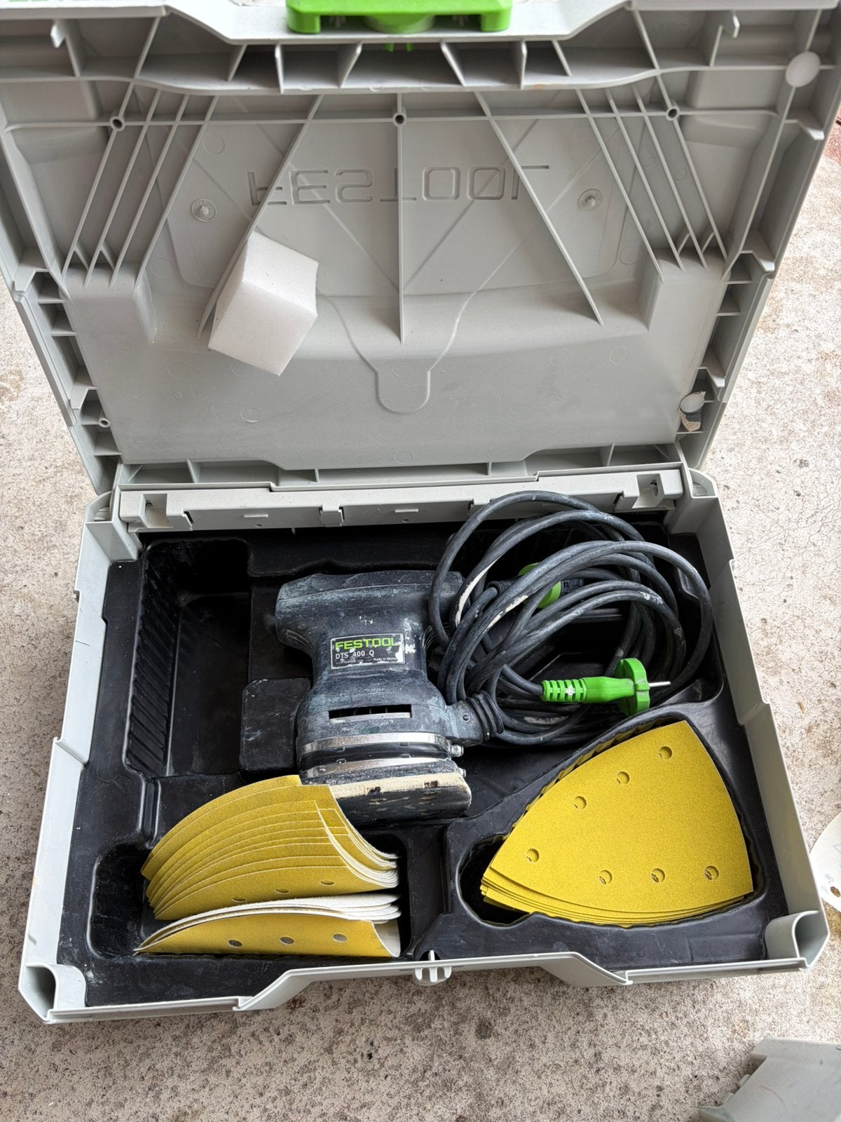 Festool schuurmachine dts 400, Ophalen of Verzenden, Zo goed als nieuw, Minder dan 600 watt, Vlakschuurmachine