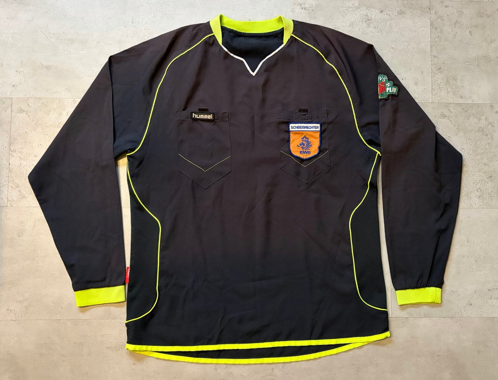 Vintage Scheidsrechter jersey KNVB, Maat M, Ophalen of Verzenden, Zo goed als nieuw, Shirt