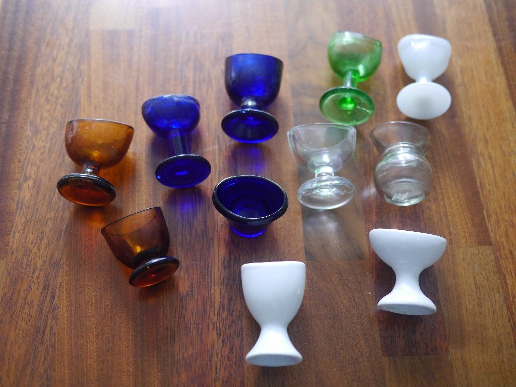 oog spoelglaasjes, oogbadjes, vintage/antiek, Ophalen of Verzenden, Gebruikt