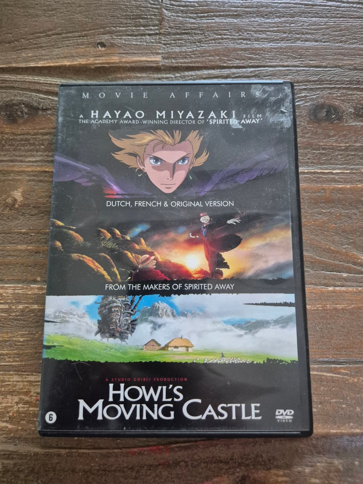 Howl's moving castle, Alle leeftijden, Ophalen of Verzenden, Zo goed als nieuw, Anime (Japans)