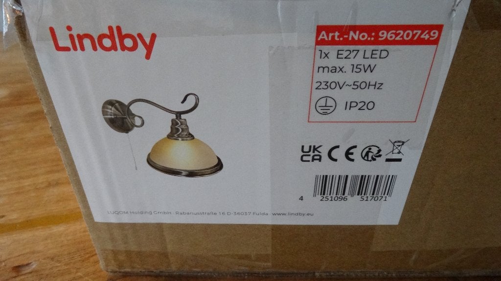 NIEUW! Wandlamp Frieda (LINDBY), Lindby, Nieuw, Glas, Wandlamp
