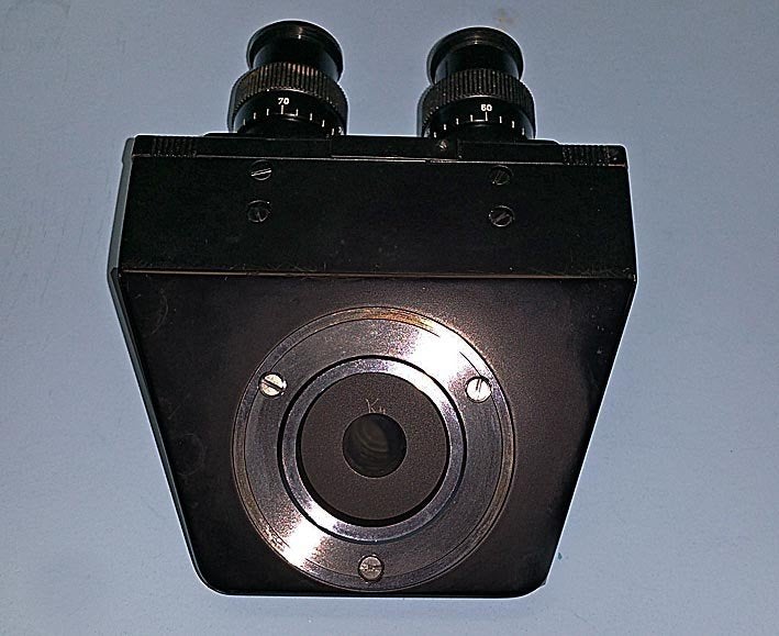 Leitz binoculair, Ophalen of Verzenden, Gebruikt, 1000x of meer, Biologische microscoop