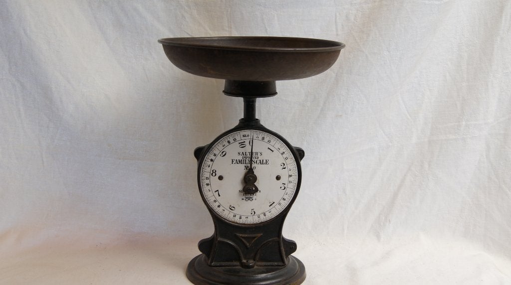 Antieke Salter's Improved Family Scale No. 50, Ophalen of Verzenden