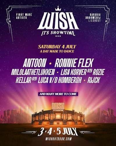 Kaarten wish festival voor de zaterdag, Tickets en Kaartjes, Recreatie | Pretparken en Attractieparken, Drie personen of meer