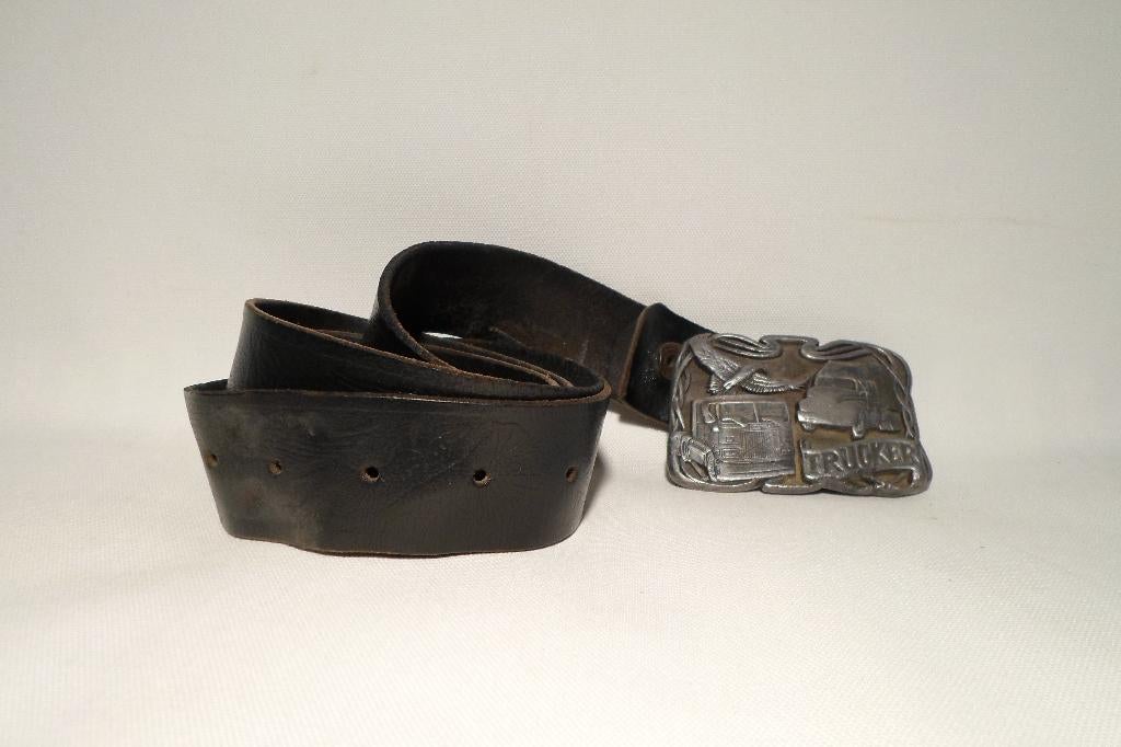 Belt Buckle Riem Trucker USA, Losse buckle of gesp, Overige kleuren, Echt leder, Minder dan 95 cm