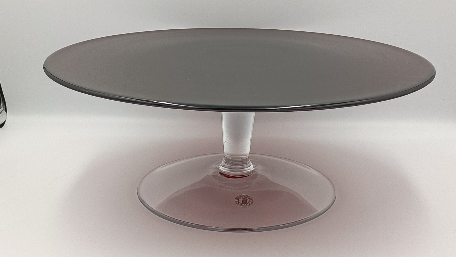 Glazen taartplateau met voet - Handmade Quality, Ophalen of Verzenden