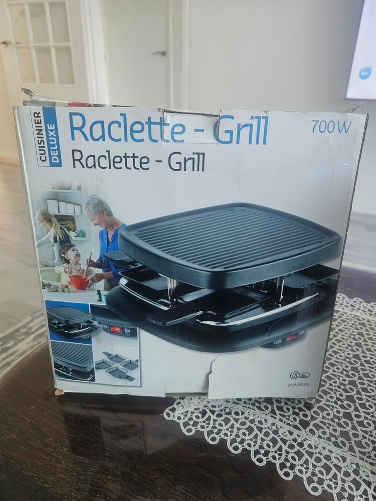 Cuisinier Deluxe Raclette-Grill Gourmet - 700W, Ophalen of Verzenden