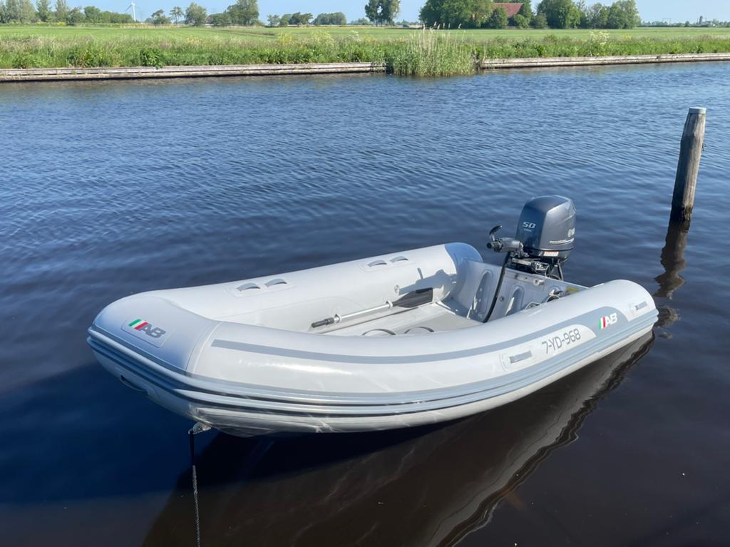 AB lammina 13 als.Yamaha 50pk EFI big tiller.itrailer Kantel, Ophalen of Verzenden, Zo goed als nieuw
