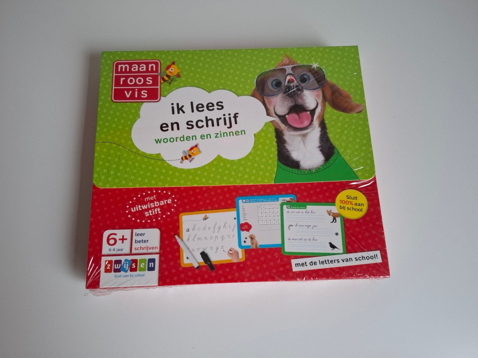 Maan Roos Vis: Ik lees en schrijf woorden en zinnen, Ophalen of Verzenden, Nieuw