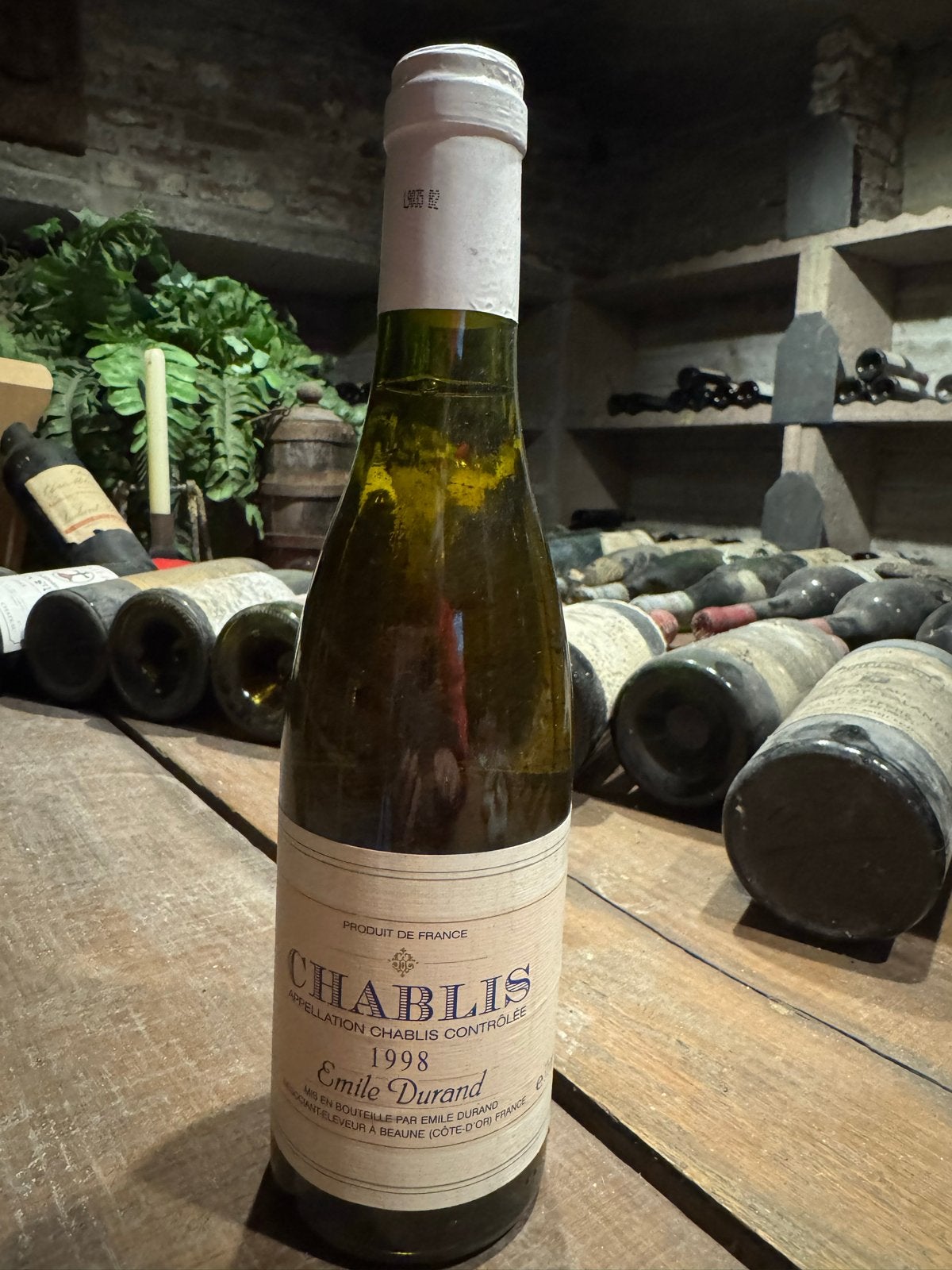 7x Chablis Emile Durand 1998, 375 ml - Wijnkelder Opruiming, Ophalen, Frankrijk, Witte wijn, Zo goed als nieuw