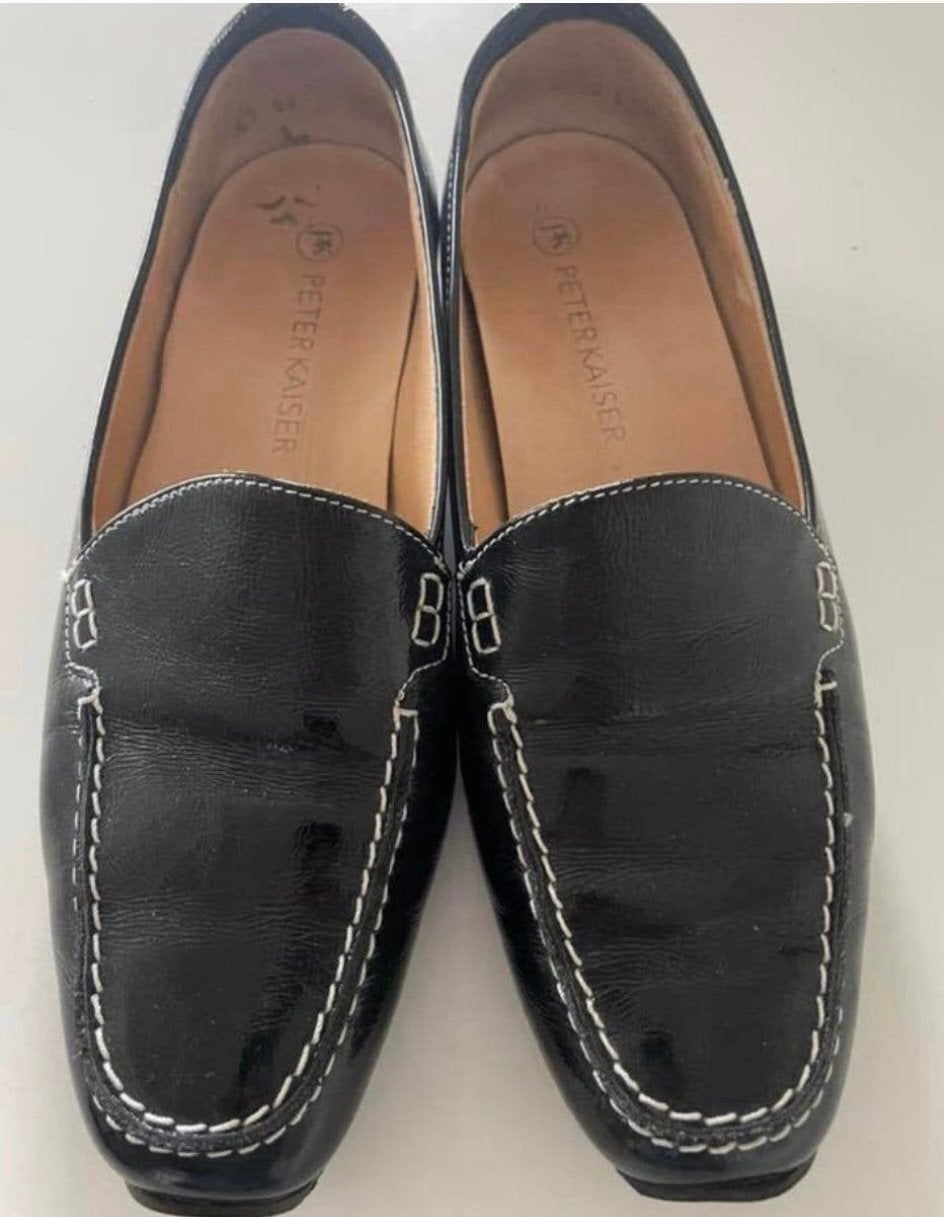 Peter Kaiser Instappers Loafers Schoenen 38, Ophalen, Zo goed als nieuw, Zwart, Instappers