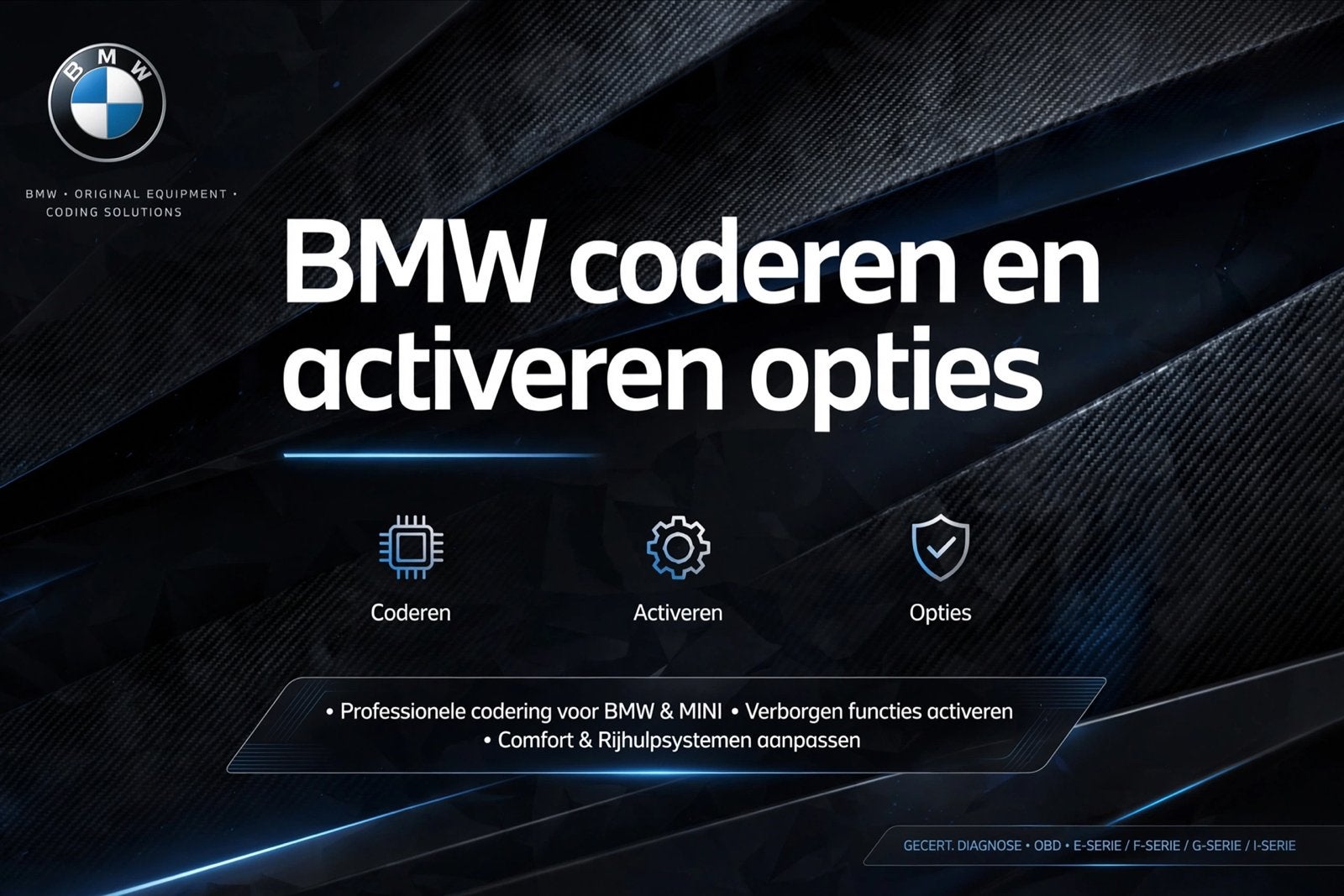 Bmw verborgen opties activeren en coderen, Ophalen of Verzenden